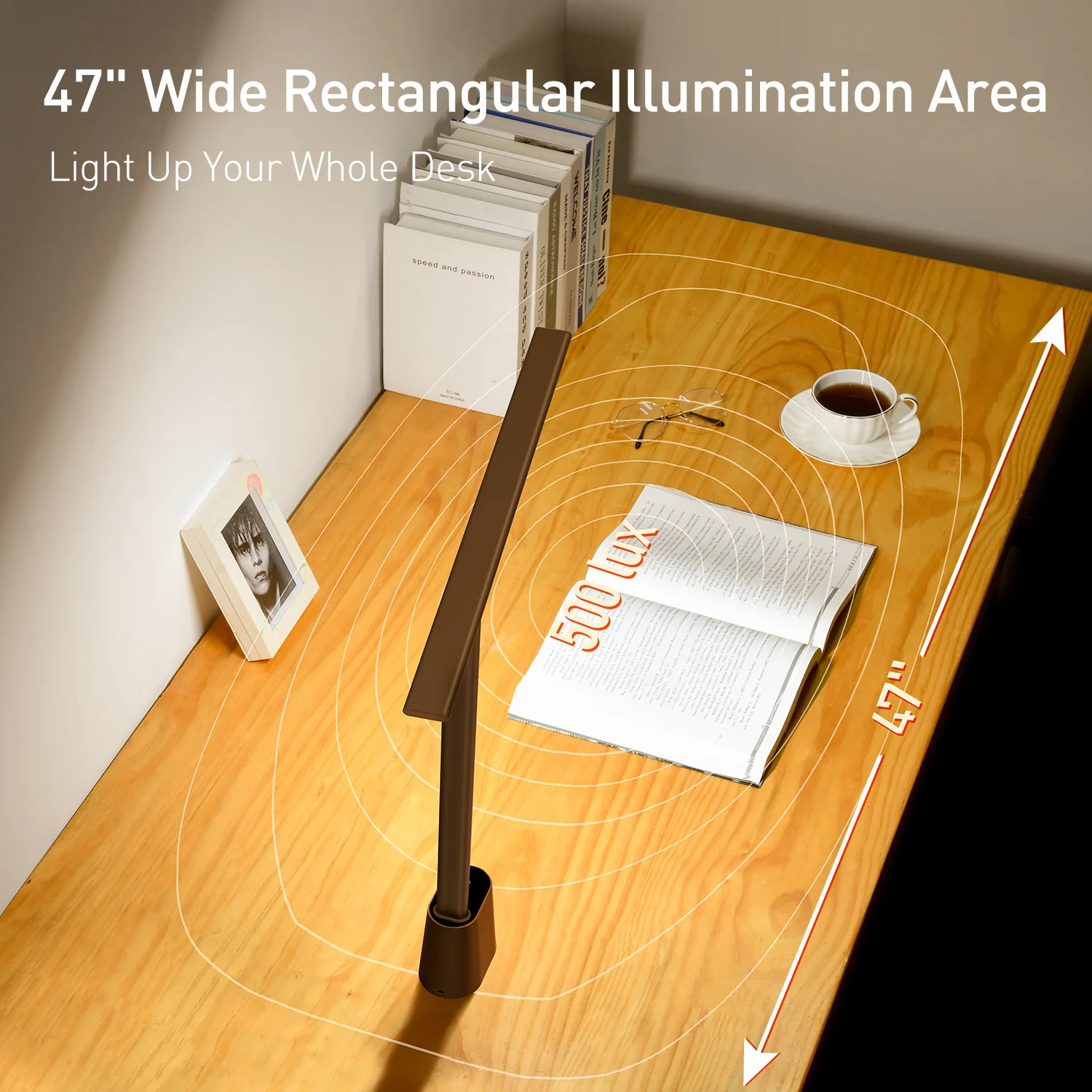 LED-Schreibtischlampe mit Augenschutz, dimmbar 3