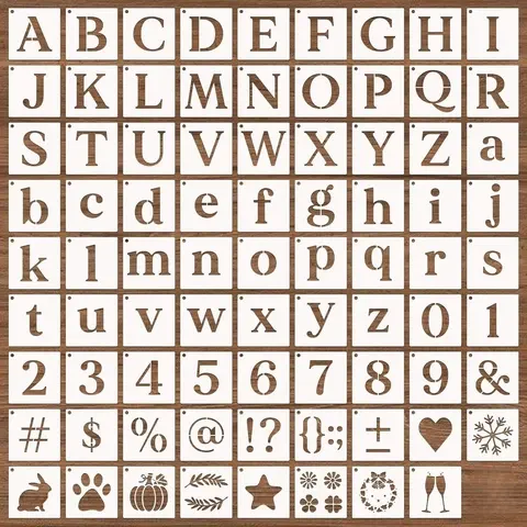 Buchstabenschablonen-Set
