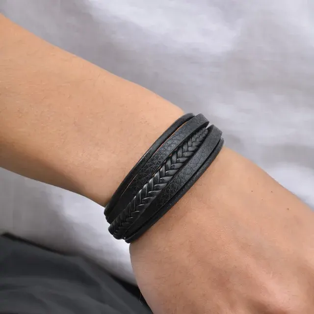 geflochtenes Lederarmband 3