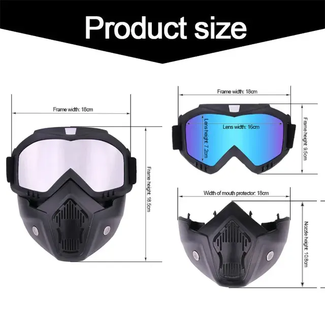 Staubdichte Motocross-Brille mit Vollgesichtsschutz 4