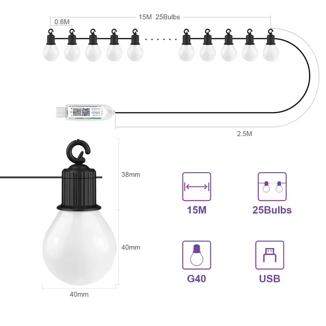 Smart-Glühbirnen-Lichterkette 2