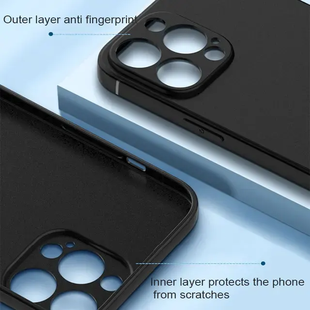 Schwarze Matte Silikon-Hülle für iPhone 3