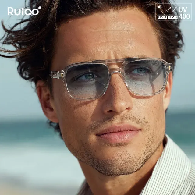 Transparente Unisex-Sonnenbrille mit UV400 2