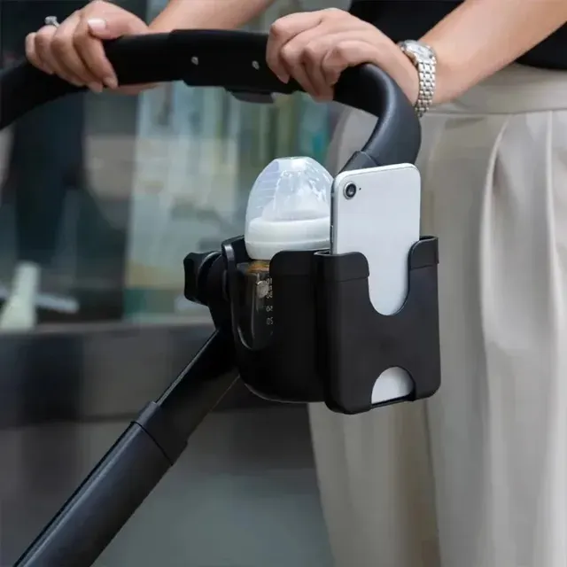 Kinderwagen-Getränkehalter mit Handyhalter 2