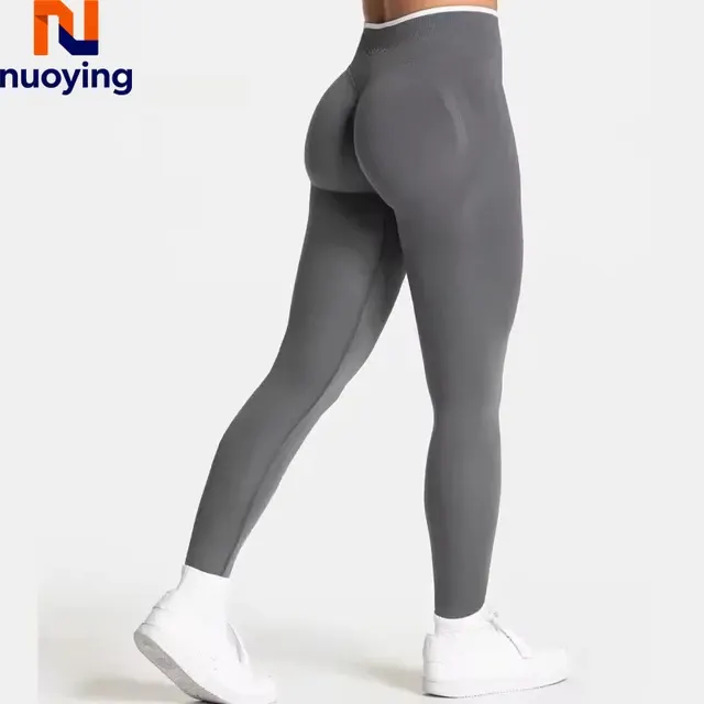 Nahtlose High-Waist-Scrunch-Leggings für Damen 3