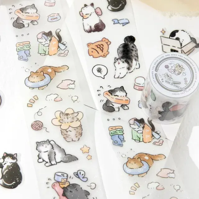 Glitzer-Katzen-Washi-Tape 2
