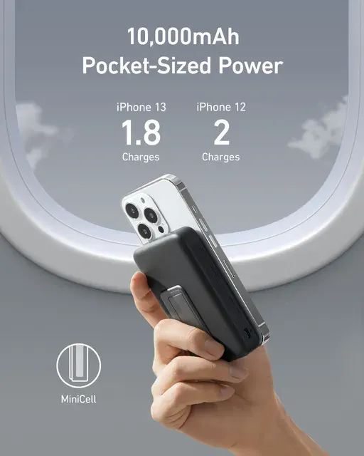 Faltbare Magnet-Powerbank 10000 mAh 3
