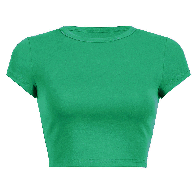 Baumwoll Baby-Tee Crop Top für Damen 4