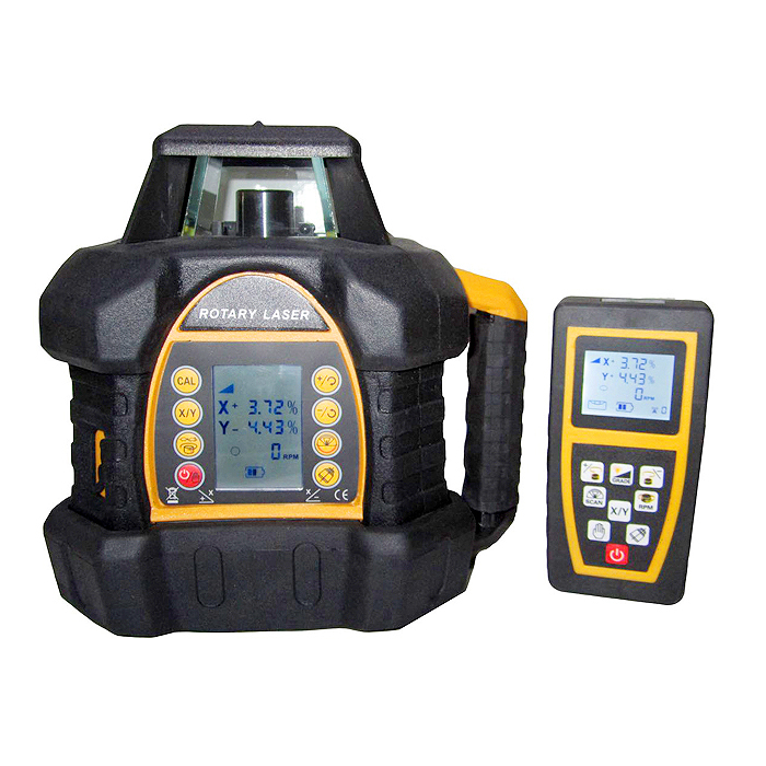 Rotationslaser mit Fernbedienung und LCD-Display