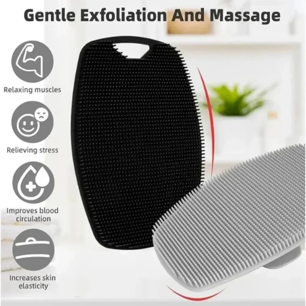 Silikon-Peeling-Badebürste mit Rückenmassage 3