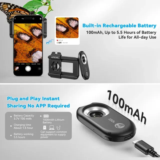 Handy-Mikroskopobjektiv 4