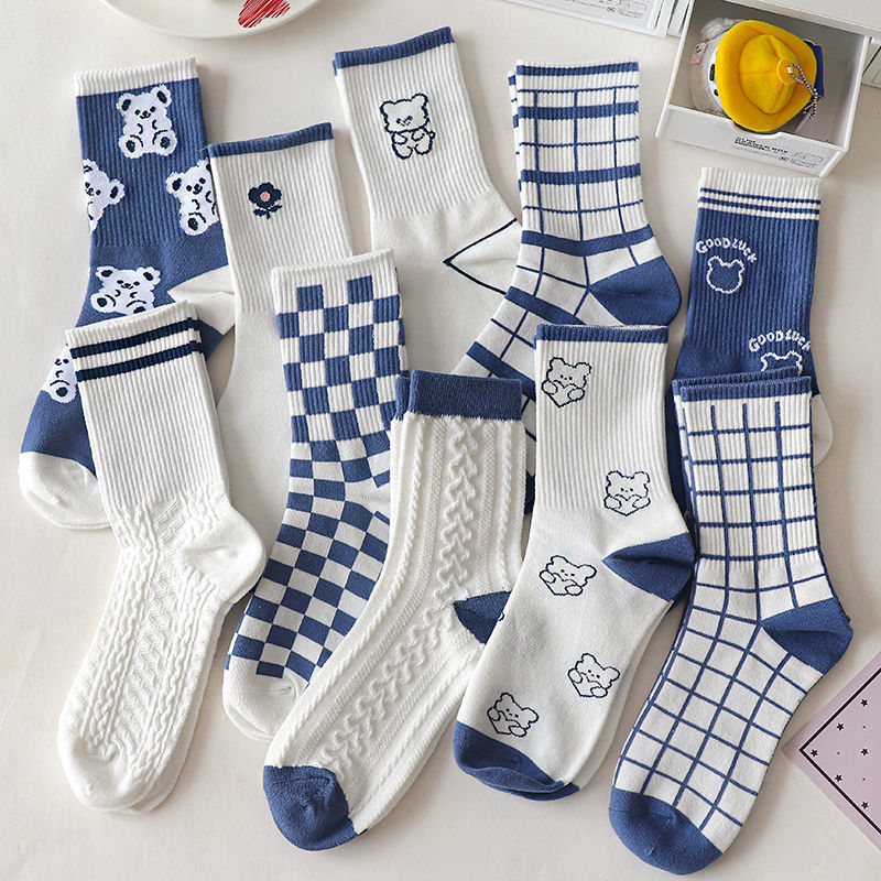 Damensocken mit Bärenmotiv