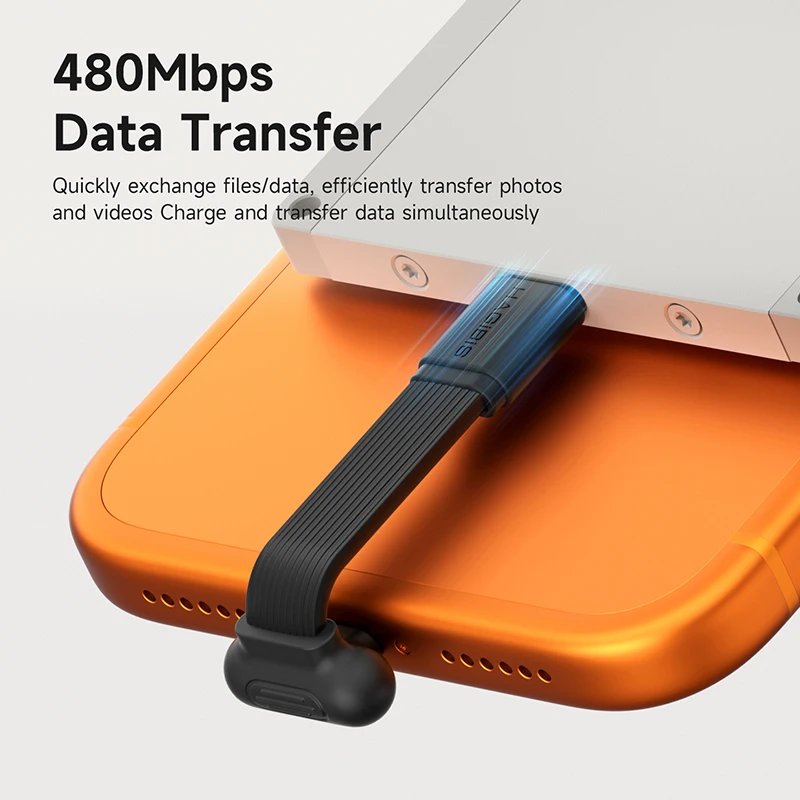 Kurzes 90-Grad-USB-C-Schnellladekabel, 60W 2