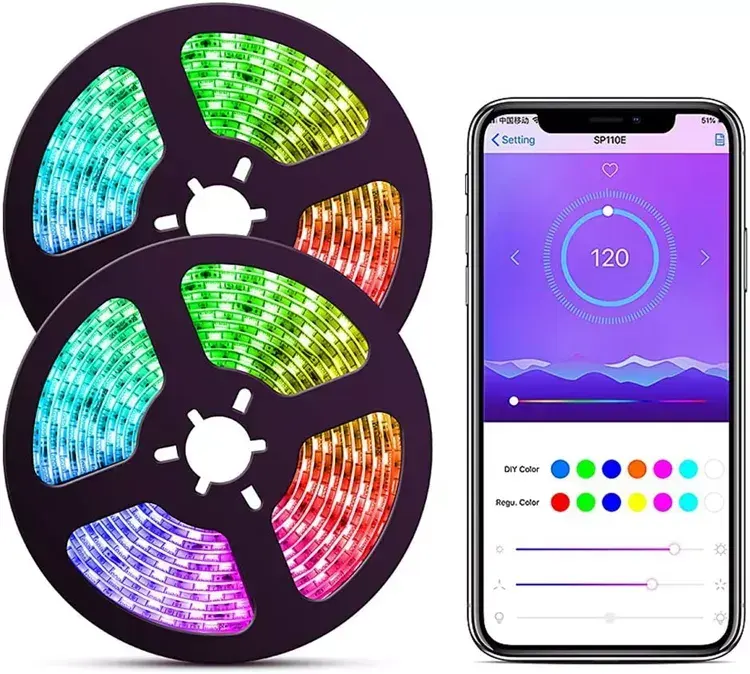 RGB-LED-Lichtstreifen 5M mit App-Steuerung 3