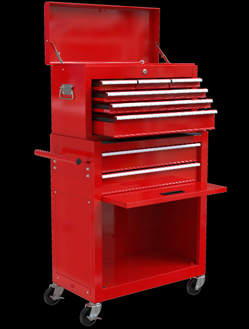 Rollbare Werkzeugbox mit Schubladen 2