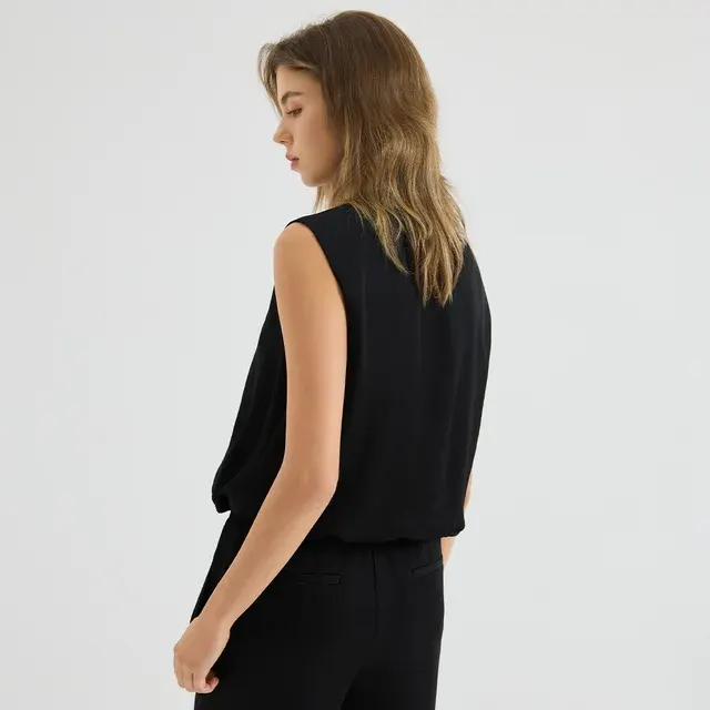 Plissiertes Seidentop 4