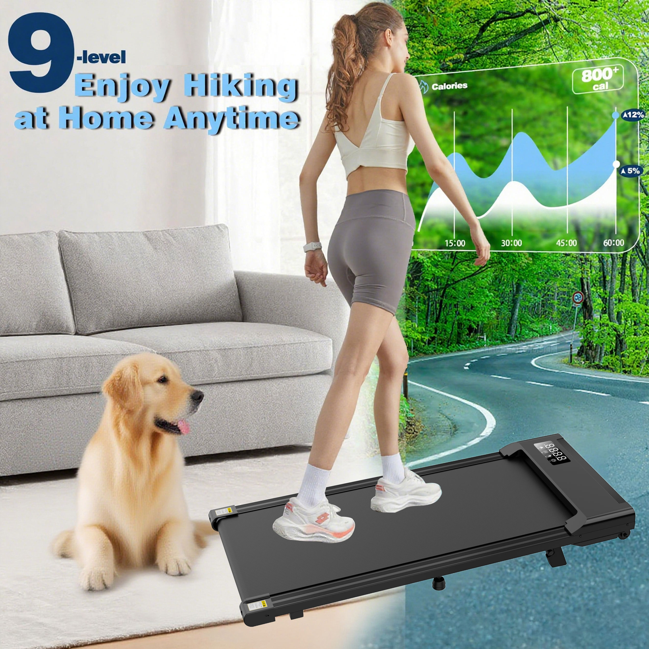 Faltbares Elektro-Mini-Laufband für Heimfitness 2