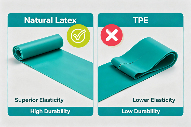 Rutschfeste Naturlatex Glutes Minibänder Set 4