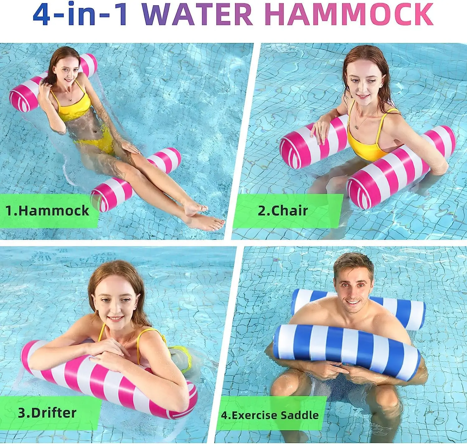 Aufblasbare Wasser-Hängematte für Pool-Party 4