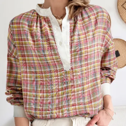 Henley-Bluse