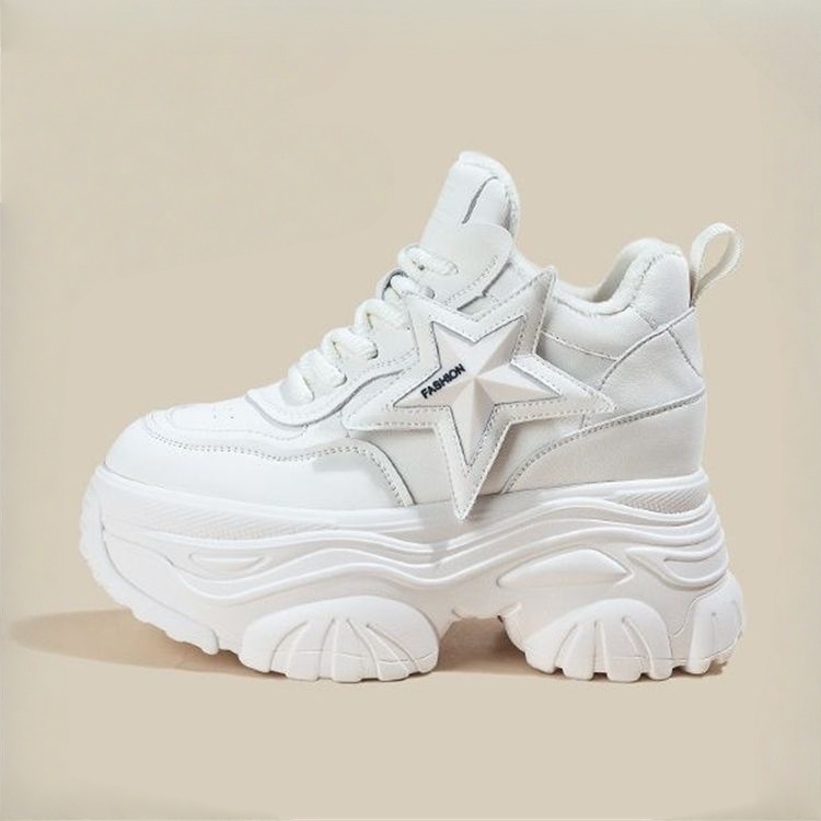 Damen-Retro-Dad-Sneaker mit 10 cm Plateau 4