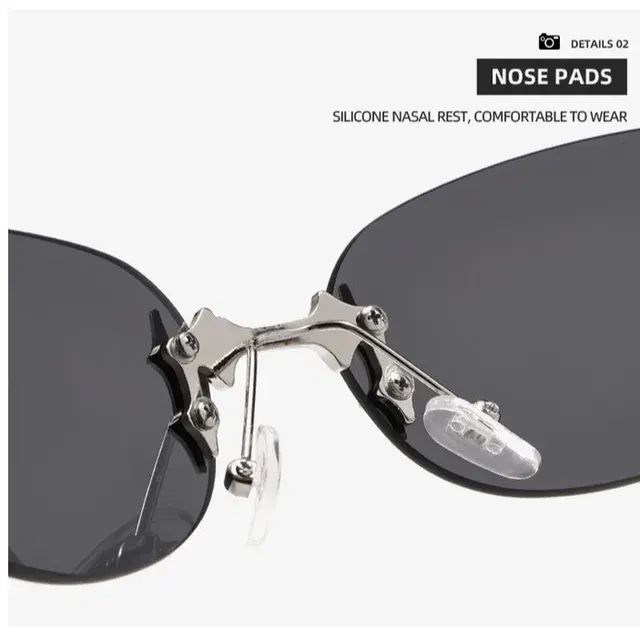 Ovale Metall-Sonnenbrille 4