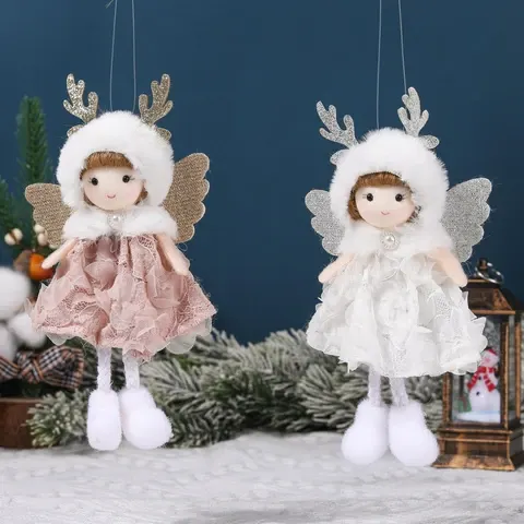Stoff-Weihnachtsengel-Anhänger