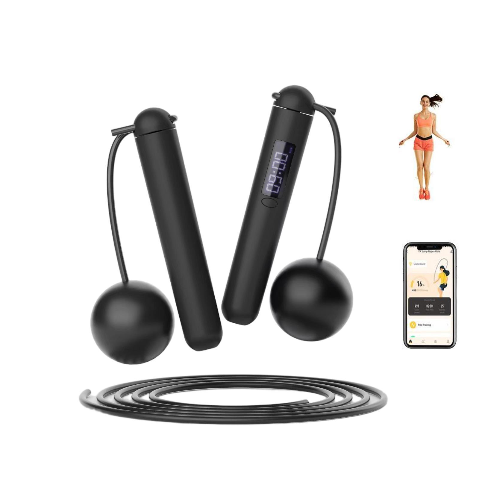 Leichtes Smart-Springseil mit LCD-Display