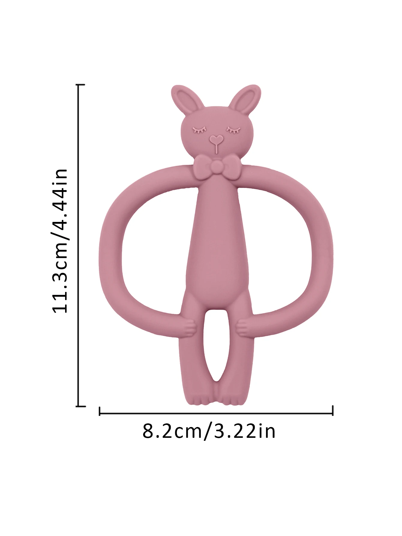 Silikon-Beißring Kaninchen für Babys 4