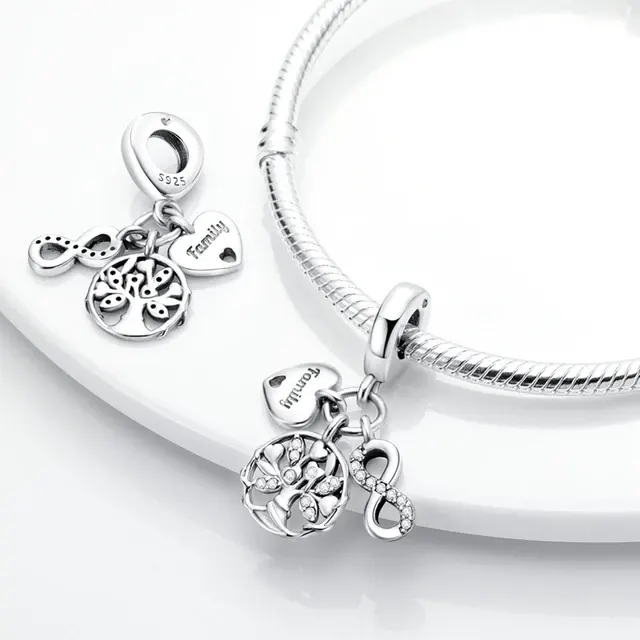 Sterlingsilber-Charms für DIY-Armbänder 4