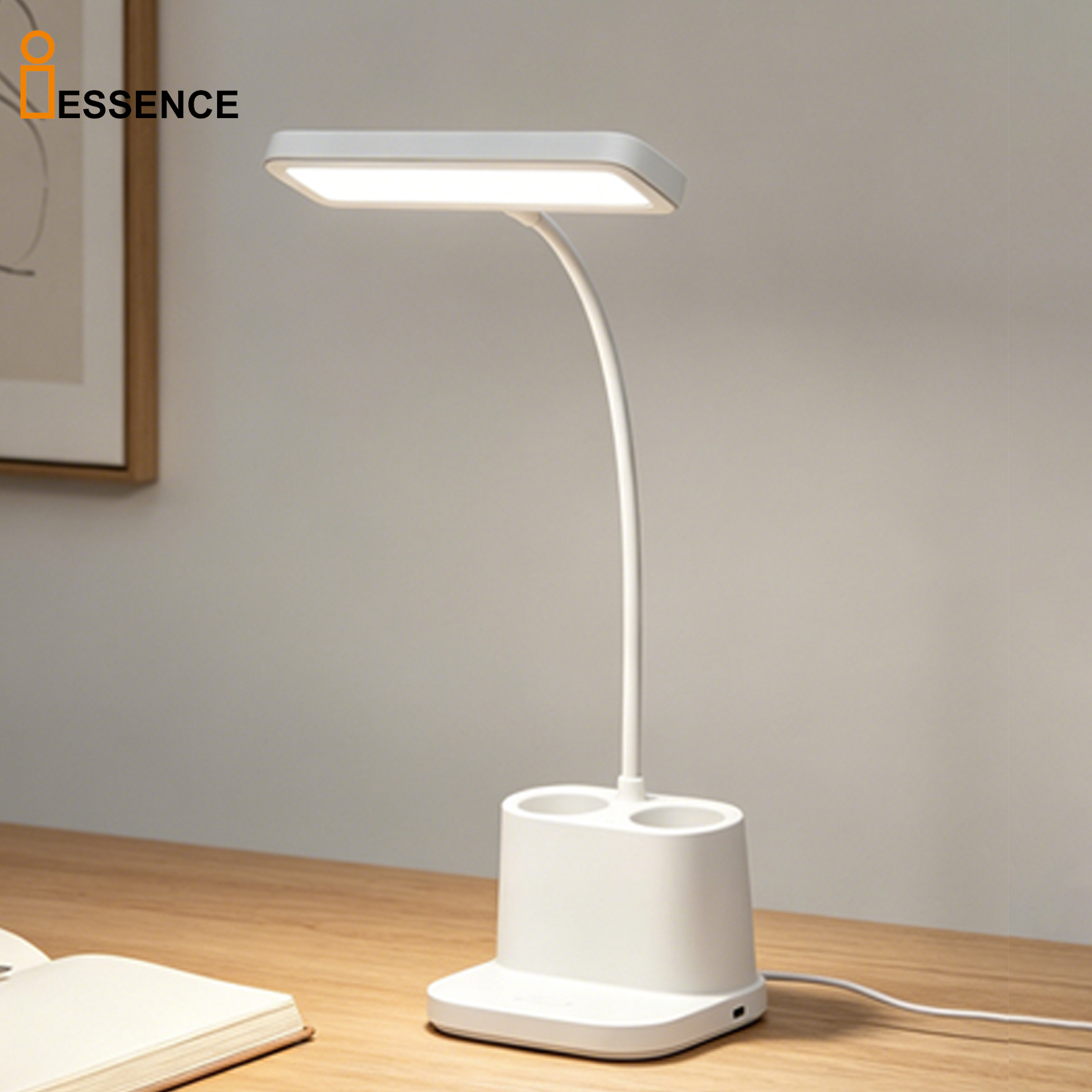 LED Schreibtischlampe mit Stift-Halter Akku
