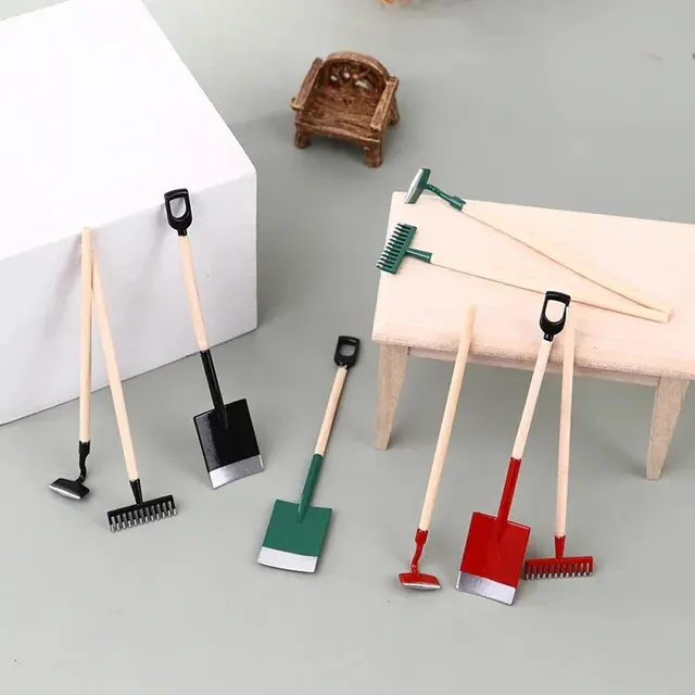 Puppenhaus-Miniatur-Gartenwerkzeug 4