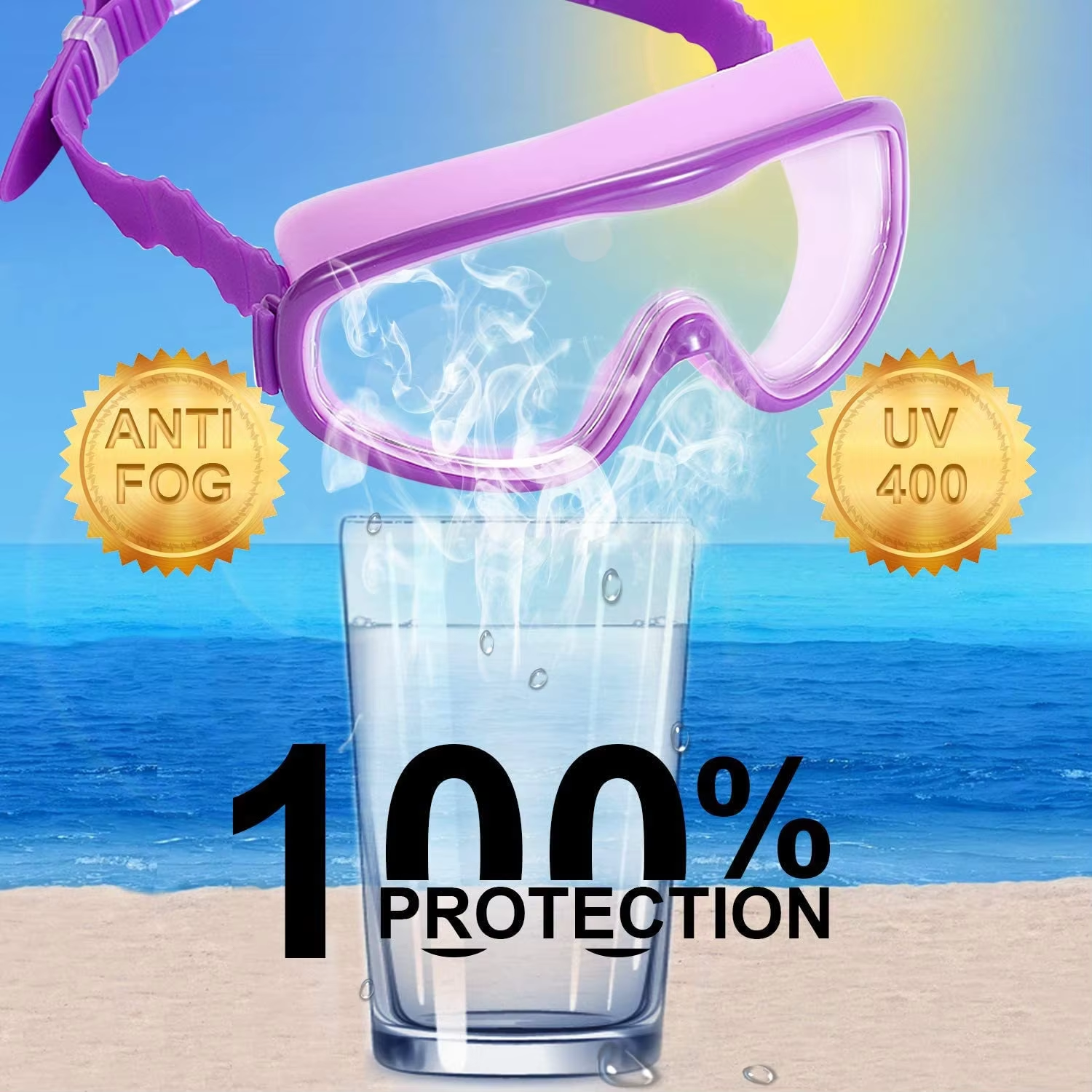 Kinder Schwimmbrille mit UV-Schutz 4