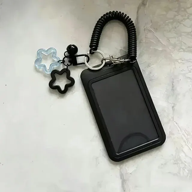 Einziehbares Lanyard mit Sternanhänger und Ausweishalter 2