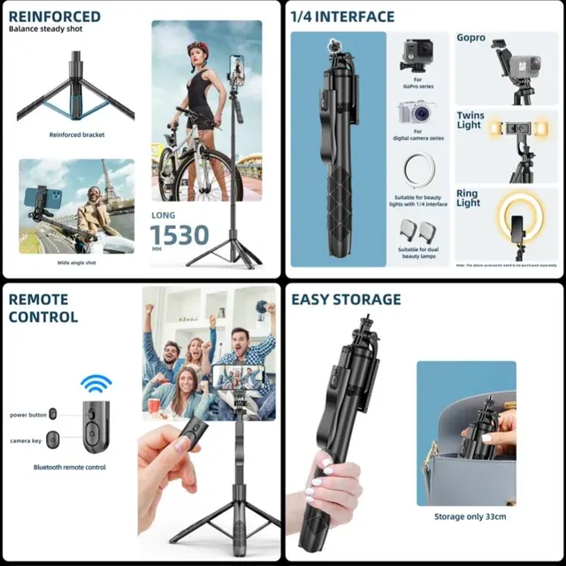 Selfie-Stick mit Stativ 2