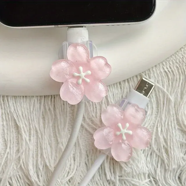 Kirschblüten-Kabelschutz-Set, 2 Stück 2