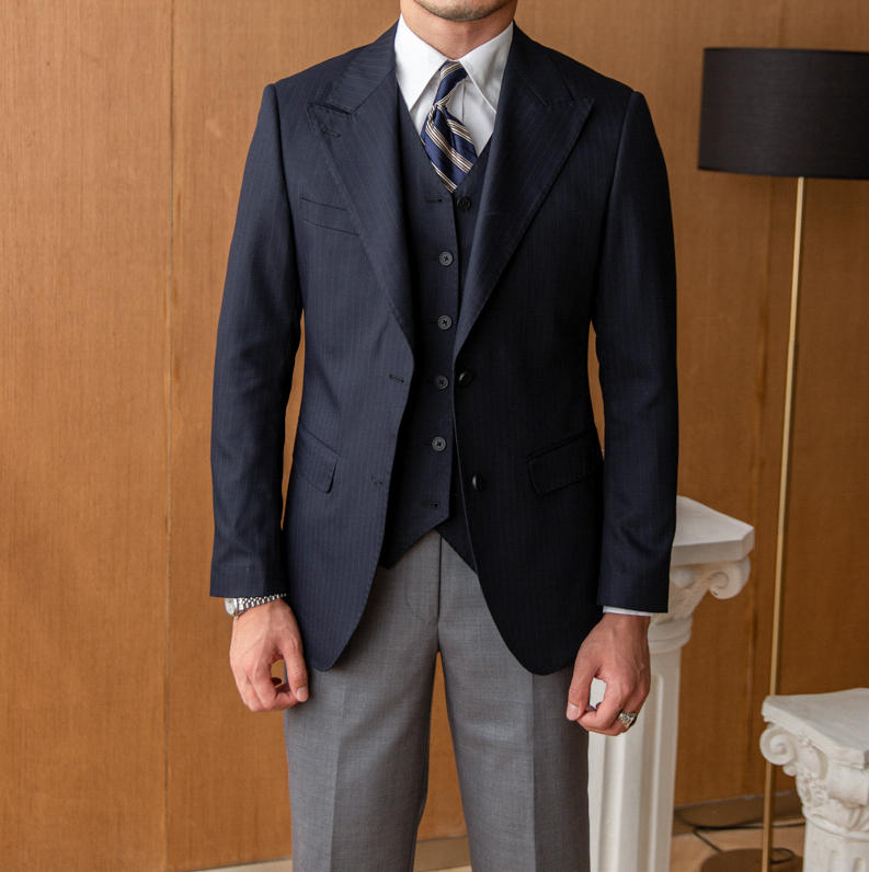 Herren Business Sakko Britischer Schnitt 2