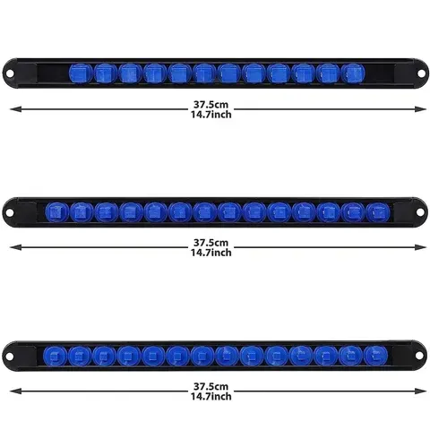Schwenkbarer ABS-Steckschlüsselorganizer, Blau