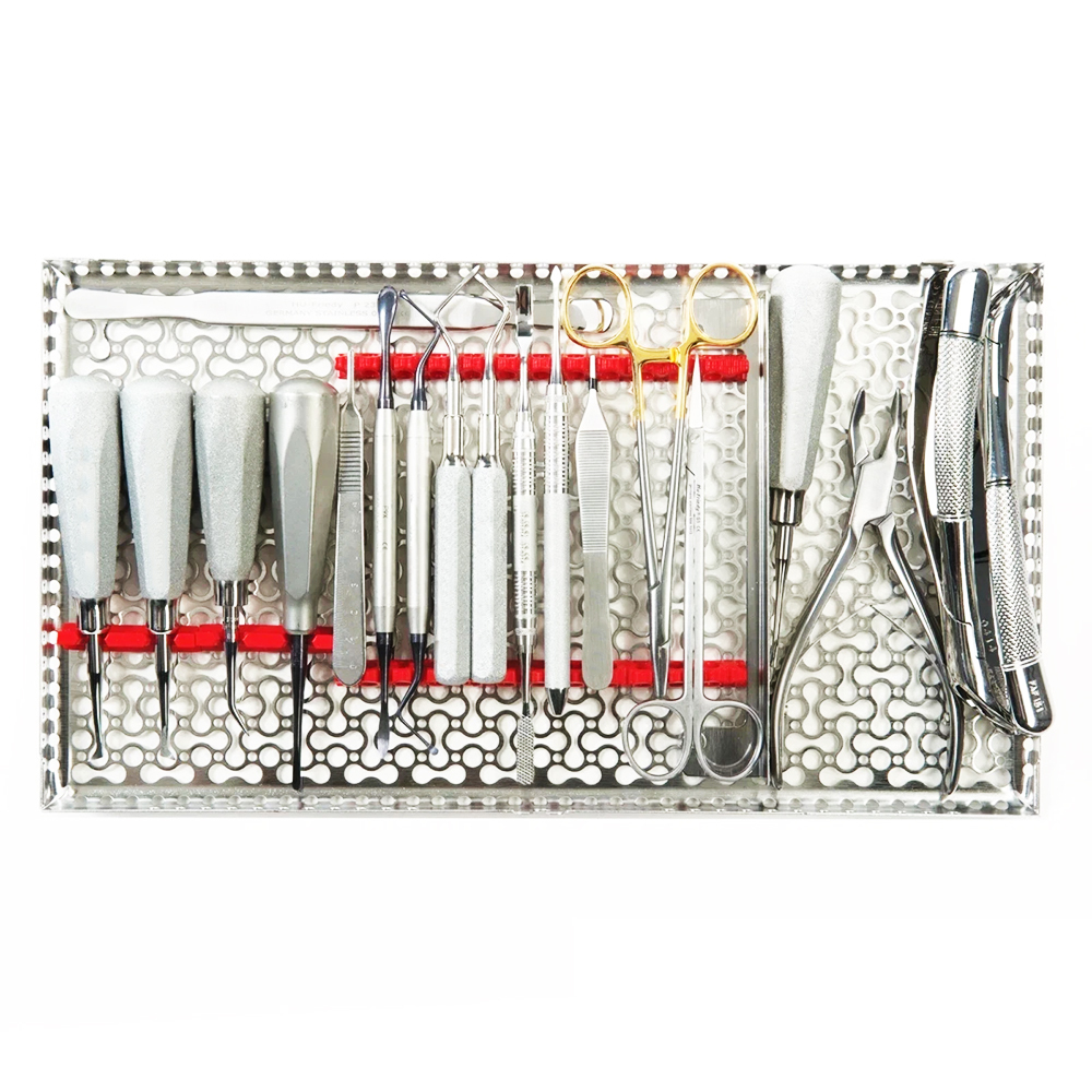 Basis Oralchirurgie-Set aus Edelstahl, sterilisierbar 4
