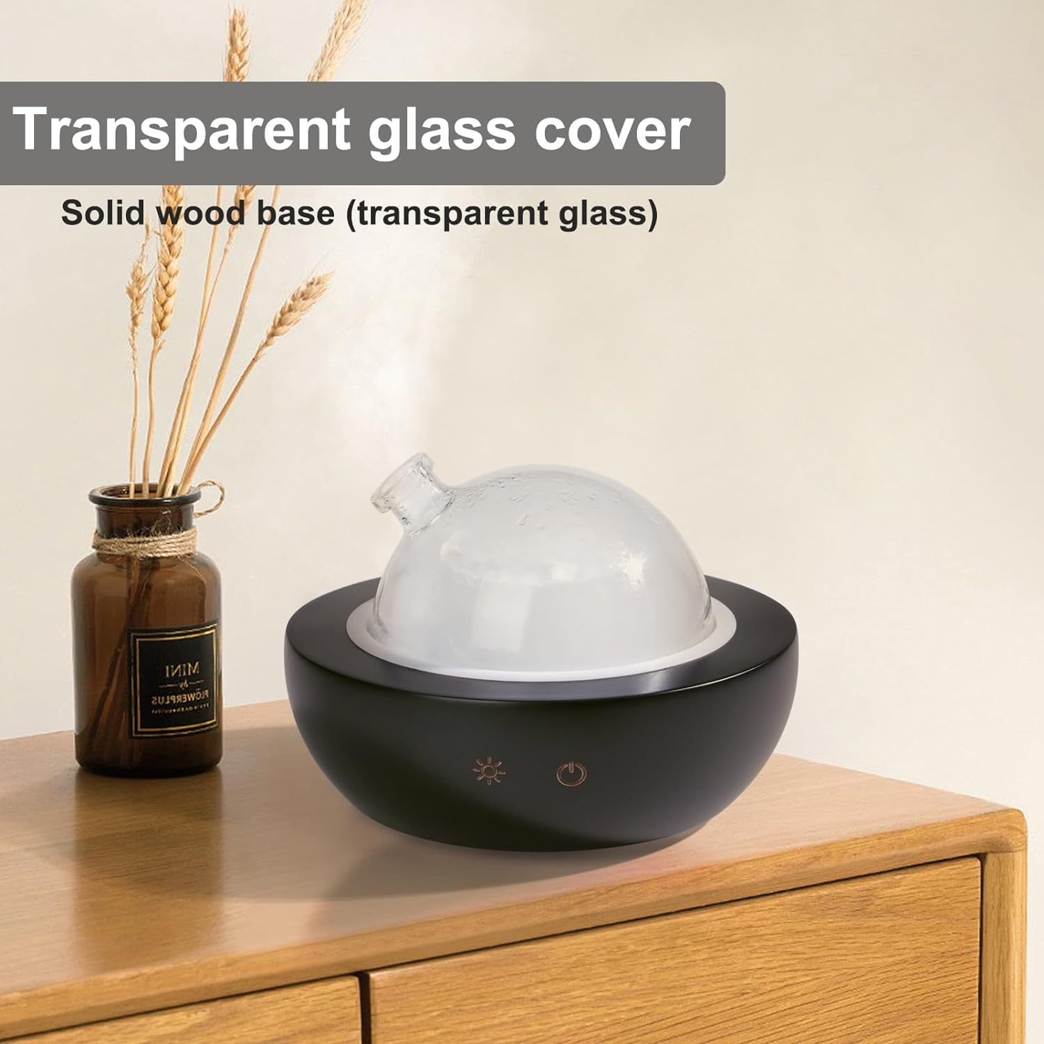 Glas-Aromadiffuser mit 7-Farben-LED 200 ml 3