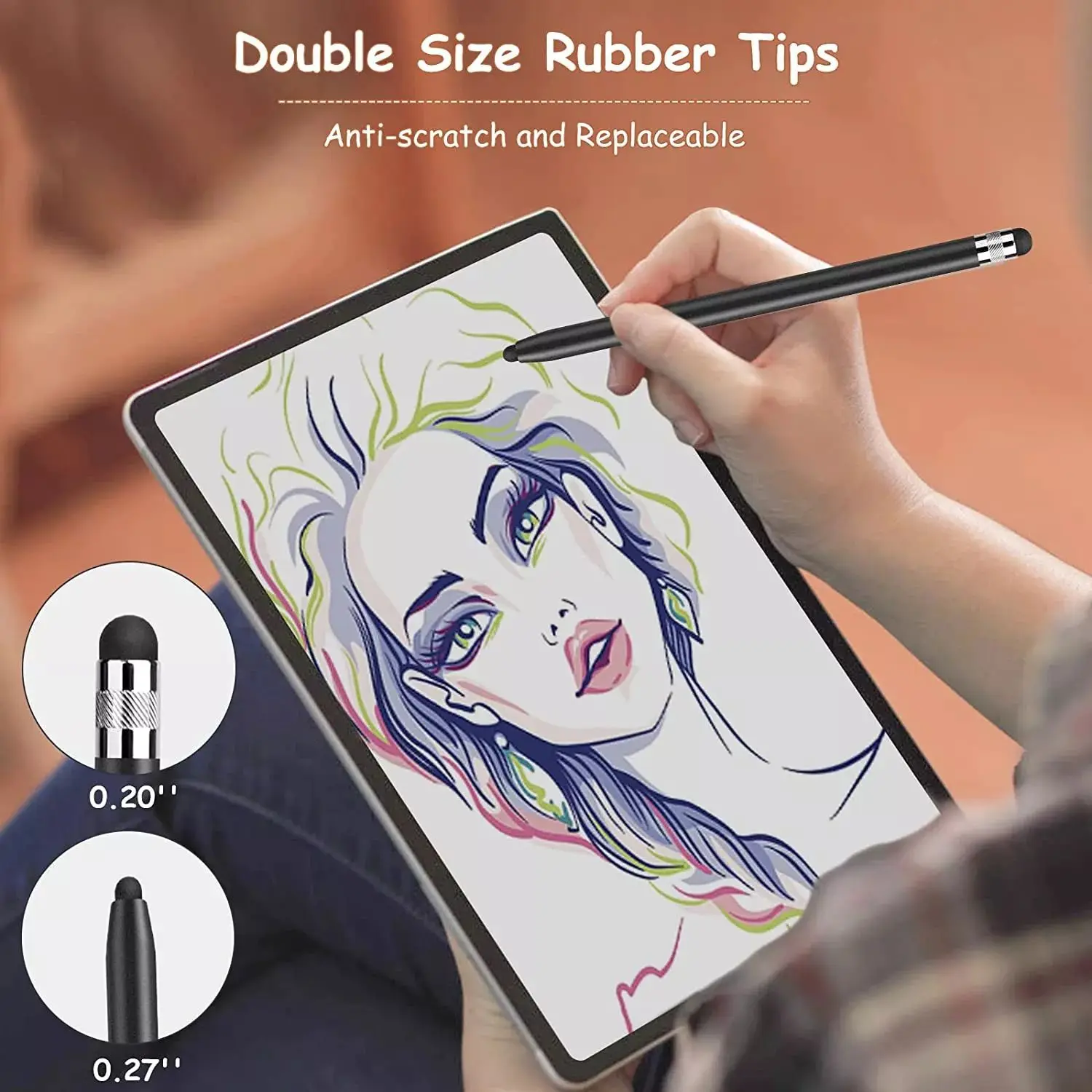 Kapazitiver Stift mit Doppel-Silikonspitze 4