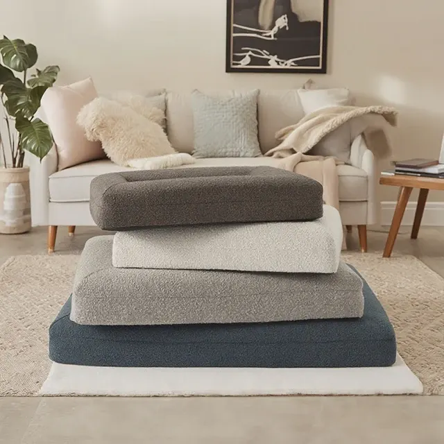 Extragroßes Luxus-Hundebett mit Bouclé 3