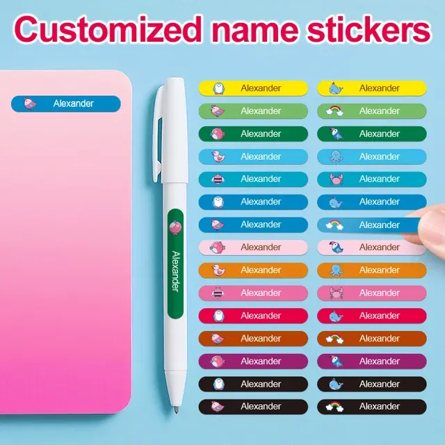 Personalisierte Namensaufkleber 1