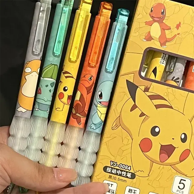 5-teiliges Gelstift-Set mit Cartoon-Motiven 2