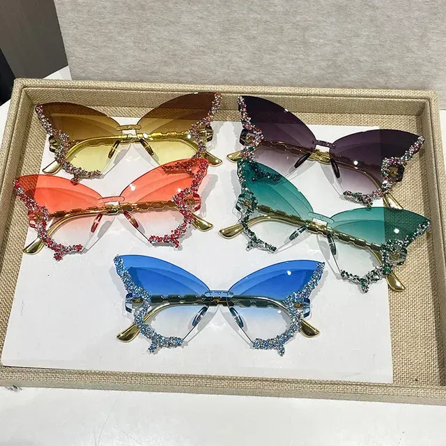 Randlose Schmetterlings-Sonnenbrille 3