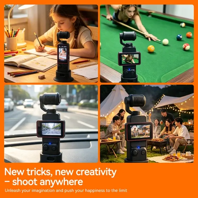 4K Handheld-Taschenkamera mit Drehbildschirm 4