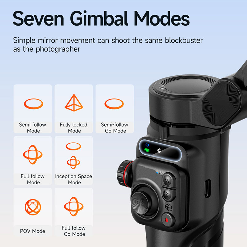 3-Achsen Smartphone-Gimbal mit Langzeitakku 3