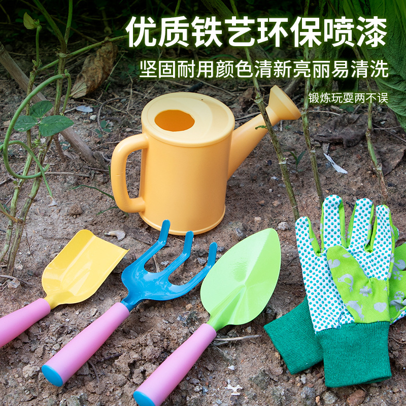 Kinder Gartenwerkzeug Set mit Handschuhen 3