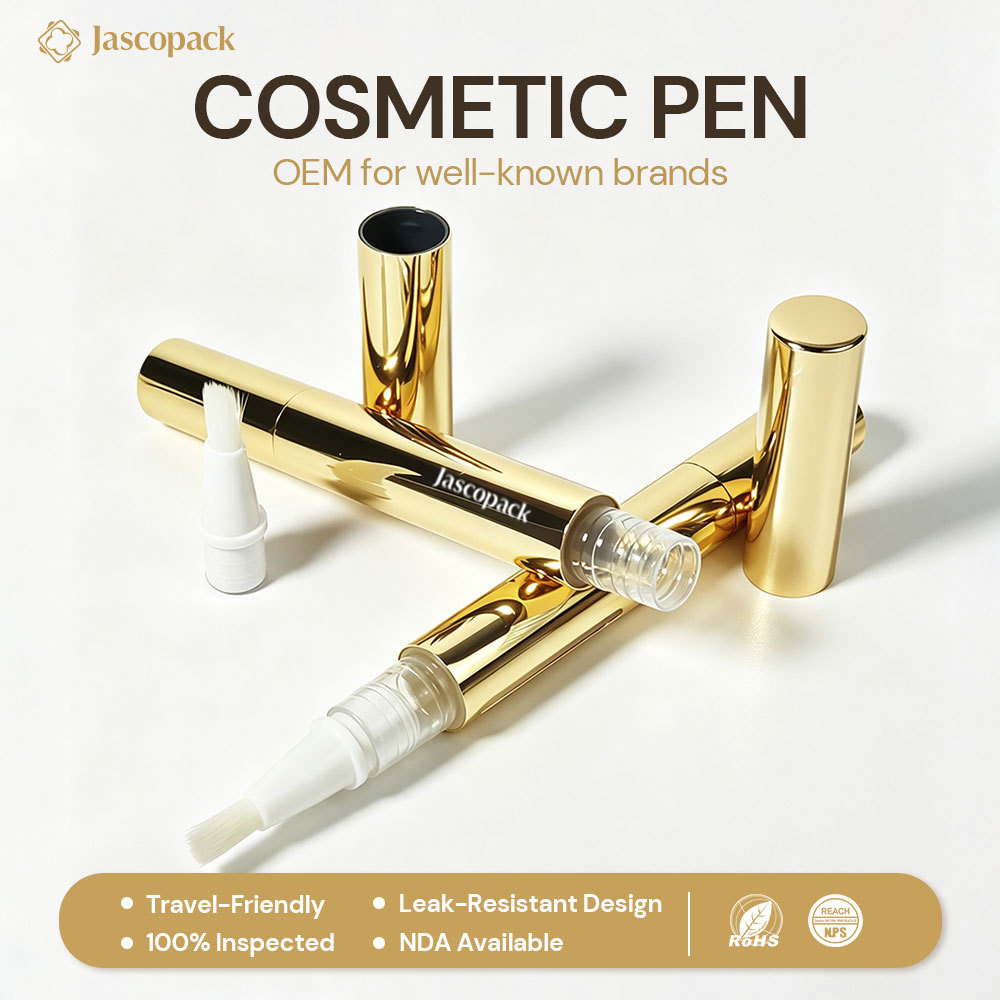 Leerer Lipgloss-Stift in Gold