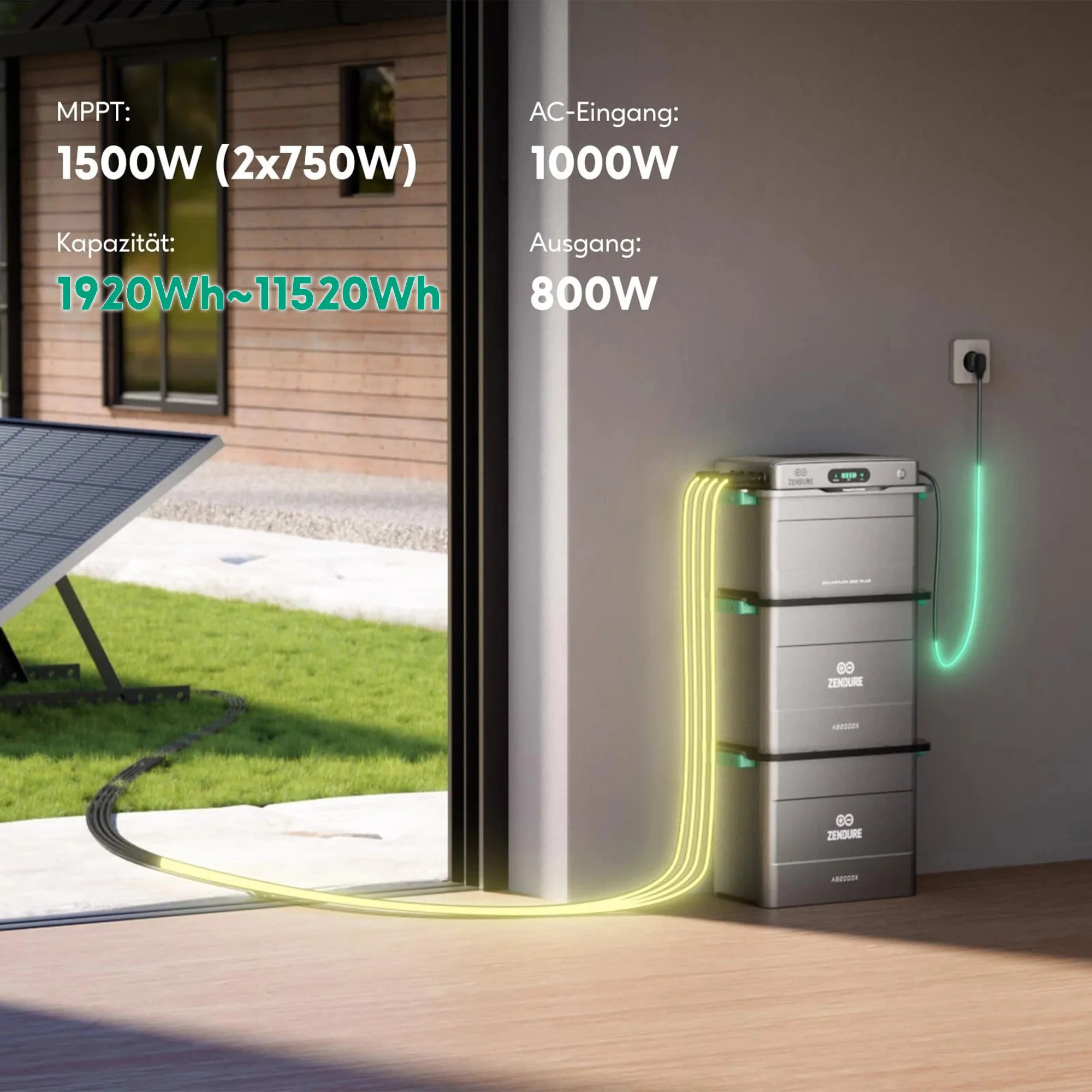 Balkonkraftwerk-Speicher SolarFlow 800 Plus 1920Wh 2